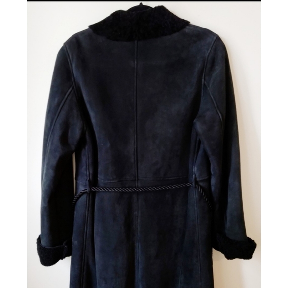 ➡️ SOLD Ralph Lauren Long Leather Coat - Picture 7 of 8